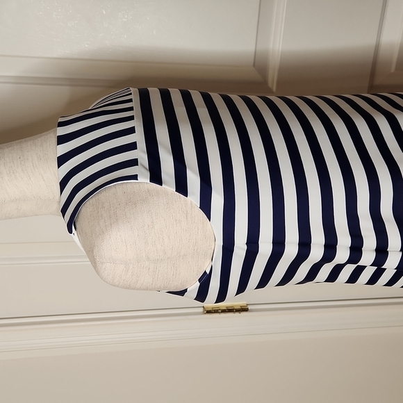 𝅺JUDE Connally Navy and White Striped Molly Dress Size XS - Picture 6 of 11